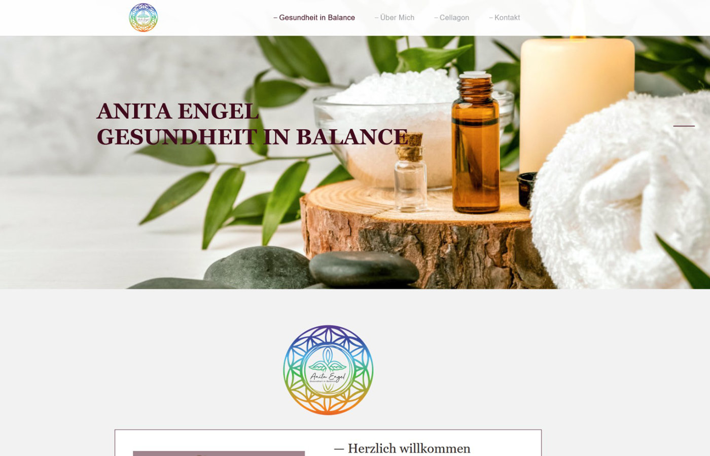 Startseite von Anita Engel, Wellness-Therapeutin
