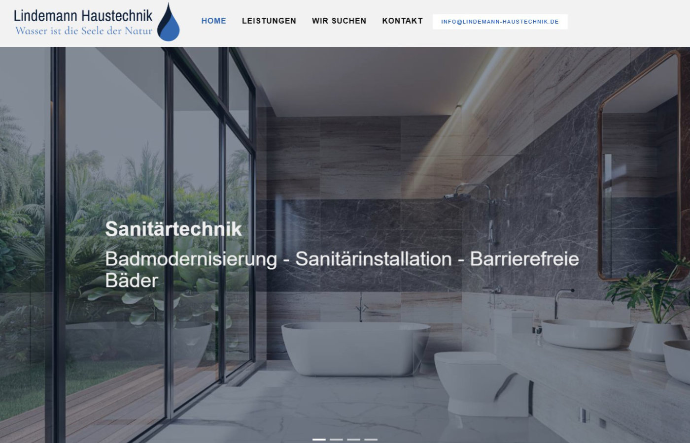 Startseite von Lindemann Haustechnik