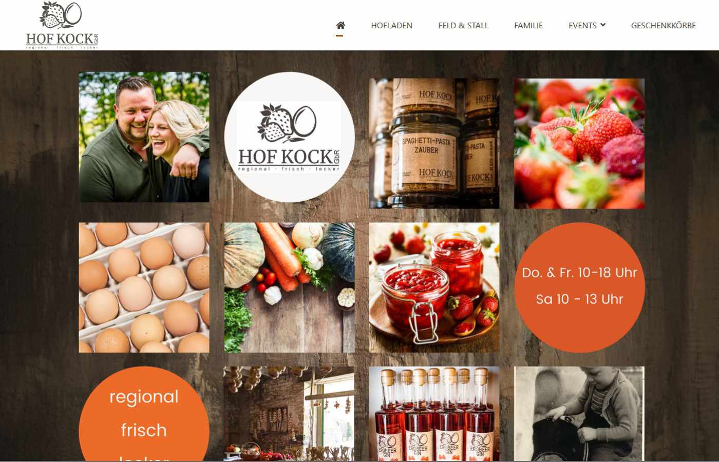 Startseite von Hof Kock