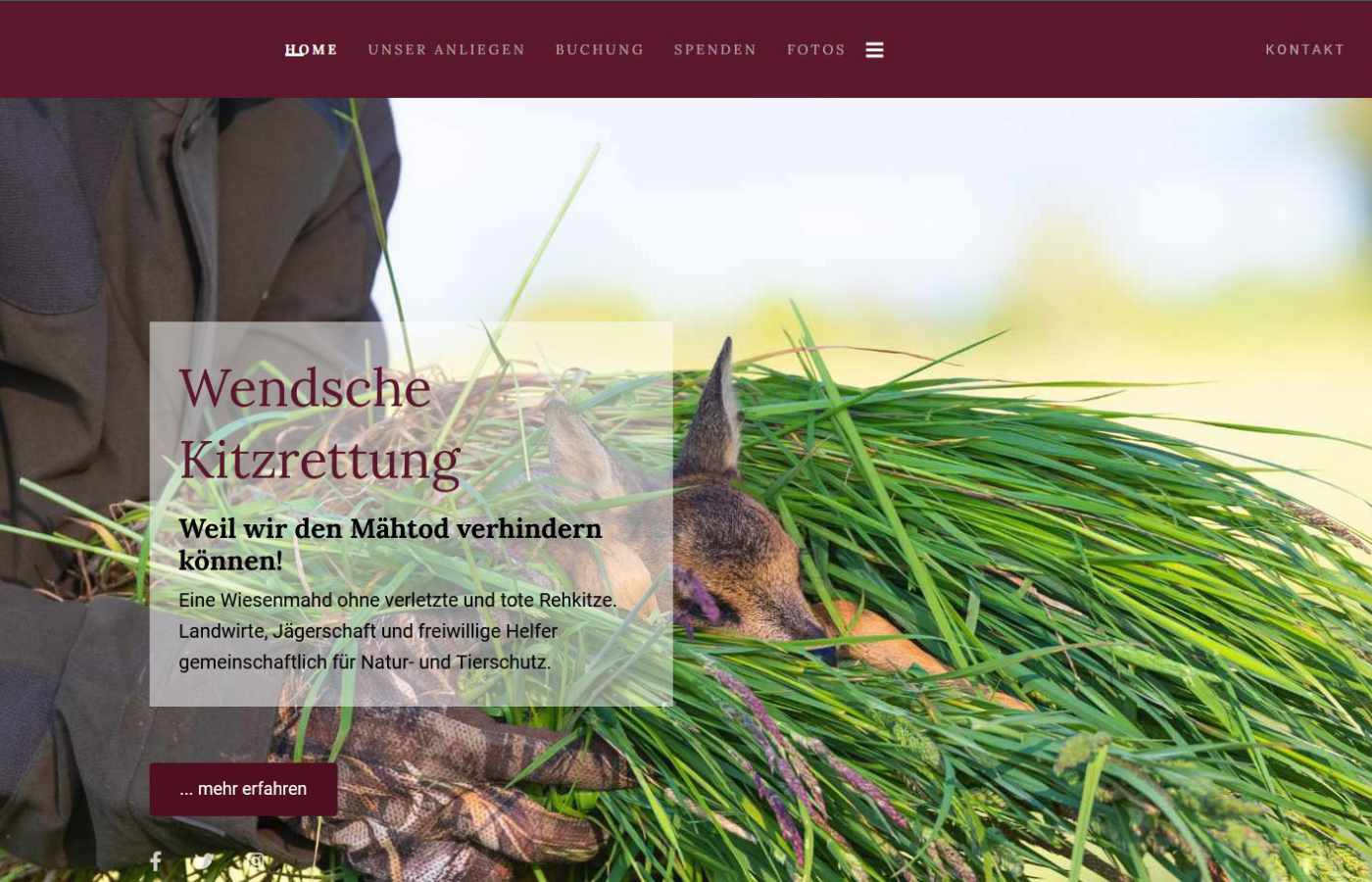 Startseite von Wendsche Kitzrettung